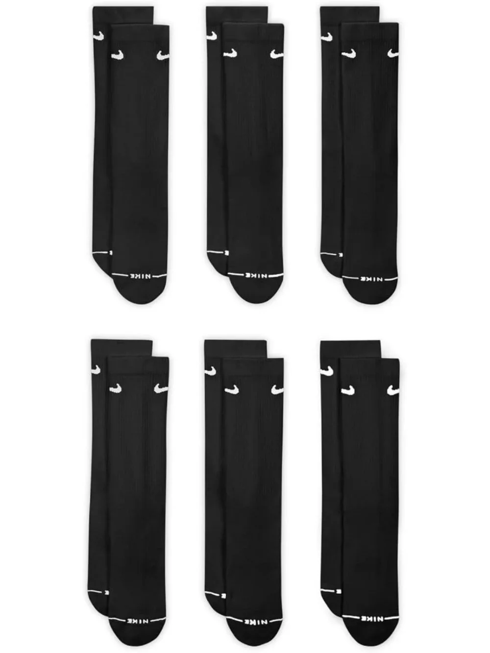 Elevated Everyday Crew Socks for Men & Women | 6-Pack Unisex Comfort & Style